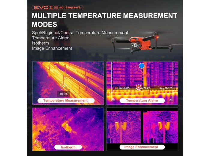 Autel Robotics EVO II Dual 640T Enterprise V3, 640 * 512 T~hermal Imaging