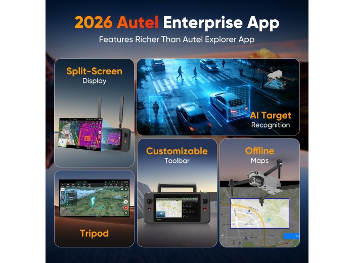 2026 Autel Robotics EVO Lite 6K Enterprise Basic Combo, 6K 1’’ CMOS