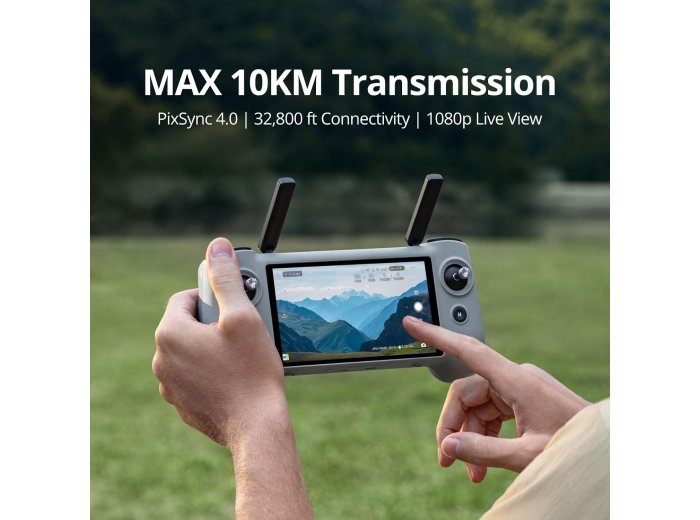 Potensic Atom 2 Fly More Combo with RC PTD 1, Drones with Camera for Adults 4K Video, 8K Photo, 10KM Transmission, 96 Mins Flight, 3-Axis Gimbal, AI Track, Vertical Shooting, AI Night Shot, Under 249g