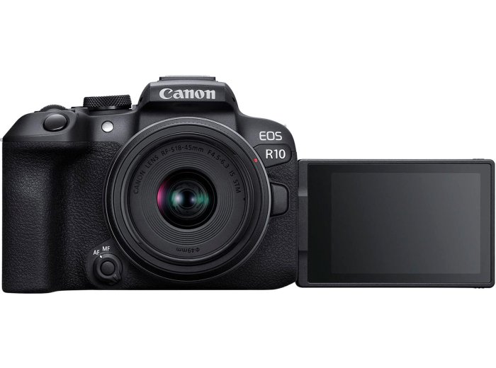 Canon EOS R10 Mirrorless Camera with RF 18-45mm & 55-210mm Dual Lens Bundle