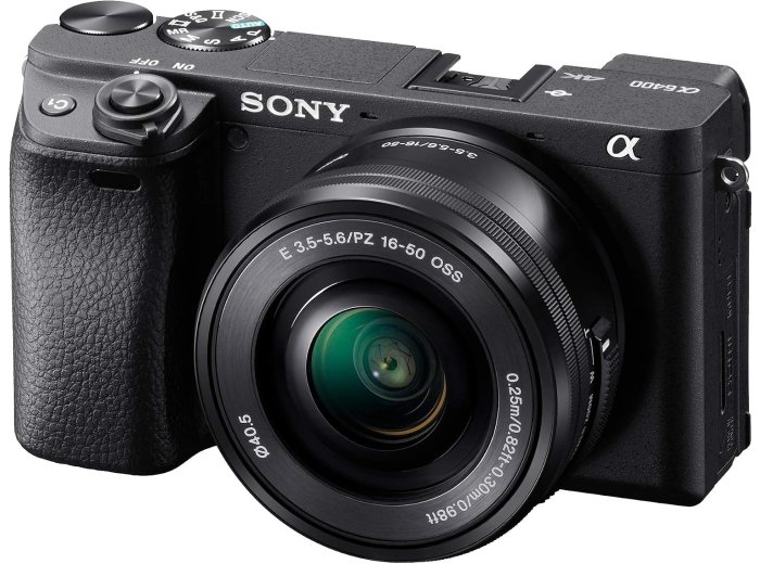 Sony Alpha a6400 Mirrorless Camera: Compact APS-C Interchangeable Lens Digital Camera with Real-Time Eye Auto Focus, 4K Video, Flip Screen & 16-50mm Lens - E Mount Compatible - ILCE-6400L/B, Black