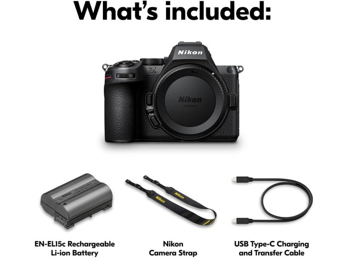 Nikon Z5 II | Full-Frame mirrorless Stills/Video Camera | USA Model, Black
