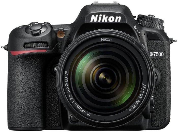 Nikon D7500 20.9MP DSLR Camera with AF-S DX NIKKOR 18-140mm f/3.5-5.6G ED VR Lens, Black