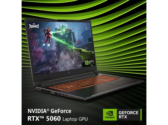 Acer Nitro V 17 AI Gaming Laptop | AMD Ryzen 7 260 Processor | NVIDIA GeForce RTX 5060 Laptop GPU (572 AI Tops) | 17.3" FHD IPS 180Hz Display | 16GB DDR5 | 1TB Gen 4 SSD | Wi-Fi 6E | ANV17-41-R0FJ