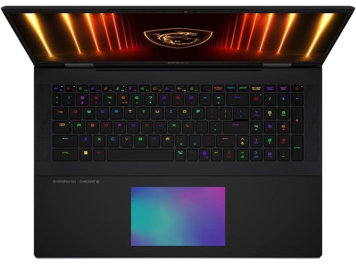 MSI Titan 18 HX AI A2XWJG 18" UHD+ Mini LED 120Hz, Gaming Laptop Computer - Core Black, Intel Core Ultra 9 285HX 2.1GHz; NVIDIA GeForce RXT 5090 GPU 24GB GDDR7; 64GB DDR5 RAM; 2 x 2TB NVMe SSD