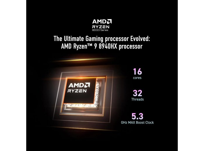 msi Raider A16 HX 16” 240Hz QHD+ Gaming Laptop: AMD Ryzen 9-8940HX, NVIDIA Geforce RTX 5080, 32GB DDR5, 2TB NVMe SSD, Type C, Wi-Fi 7, Win 11 Home: Core Black B8WI-023US