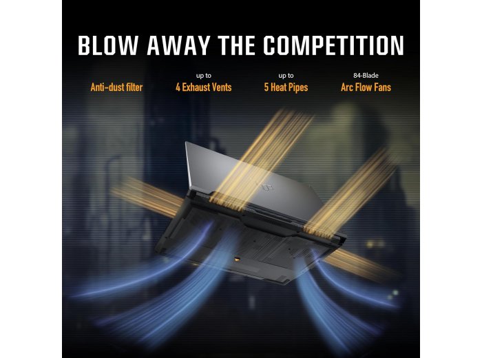 ASUS TUF Gaming F16 (2024) Gaming Laptop, 16” FHD+ 144Hz IPS-Level 16:10 Display, Intel® Core™ 5 210H Processor, NVIDIA® GeForce RTX™ 4050, 8GB DDR5, 512GB PCIe Gen4 SSD, Wi-Fi 6, Windows 11 Home