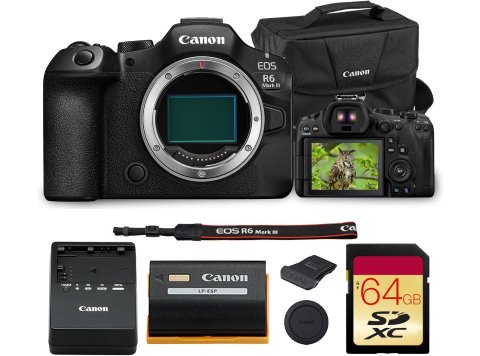 Canon EOS R6 Mark III Full-Frame Mirrorless Camera (7084C002) Bundle