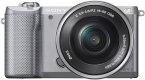 Sony Alpha a5000 Mirrorless Digital Camera with 16-50mm OSS Lens (Silver)