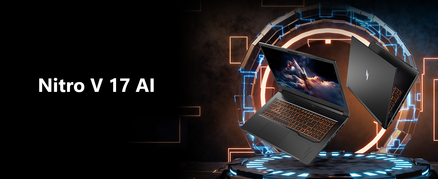 acer nitro AMD; RTX laptop; 17.3” gaming laptop; AMD gaming laptops; DDR5; RTX 50